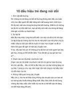 10 dấu hiệu trẻ đang nói dối docx