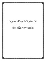 Ngược dòng thời gian để tìm hiểu về vitamin ppt