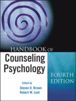 HANDBOOK OF COUNSELING PSYCHOLOGY FOURTH EDITION ppt