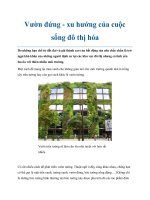 Vườn đứng - xu hướng của cuộc sống đô thị hóa pot