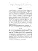 KHẢO SÁT TÍNH KHÁNG RẦY NÂU (NILAPARVATA LUGEN STAL) TRÊN CÁC GIỐNG LÚA (ORYZA SATIVA L.) BẰNG HAI DẤU PHÂN TỬ RG457 VÀ RM190 pptx