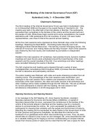 Third Meeting of the Internet Governance Forum (IGF) doc