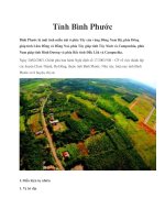 Tỉnh Bình Phước pptx