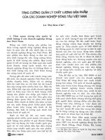 Báo cáo : Tăng cường quản lý chất lượng sản phẩm của các doanh nghiệp đóng tàu Việt Nam potx