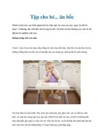 Tập cho bé... ăn bốc doc