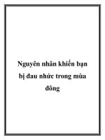 Nguyên nhân khiến bạn bị đau nhức trong mùa đông doc