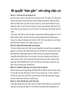 Bí quyết “hàn gắn” với công việc cũ ppt