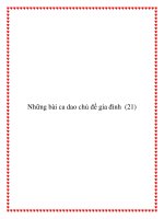 Những bài ca dao chủ đề mái ấm gia đình docx