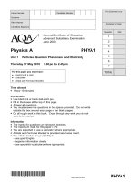 Vật lý A level:AQA PHYA1 w QP JUN10