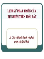 LỊCH SỬ PHÁT TRIỂN CỦA TỰ NHIÊN TRÊN TRÁI ĐẤT potx