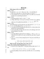 Đề thi thử đại học môn toán năm 2013 - THPT Lý Thường Kiệt - Hải Phòng - Đề số 19 ppt