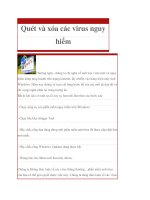 Quét và xóa các virus nguy hiểm pot