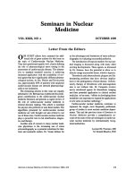 Seminars in Nuclear Medicine VOL XXIX, NO 4 pdf
