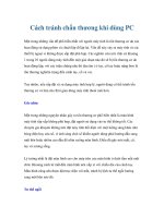 Cách tránh chấn thương khi dùng PC pptx