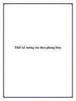 Thiết kế tường rào theo phong thủy doc