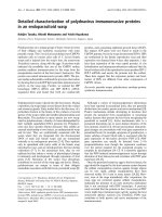 Báo cáo Y học: Detailed characterization of polydnavirus immunoevasive proteins in an endoparasitoid wasp doc