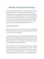 Khôi phục dữ liệu trong môi trường ảo pot