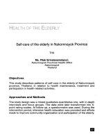 Self-care of the elderly in nakornnayok province docx