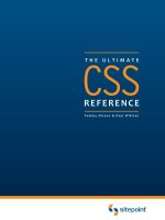 THE ULTIMATE CSS REFERENCE pdf