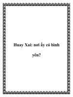 Huay Xai: nơi ấy có bình yên? potx
