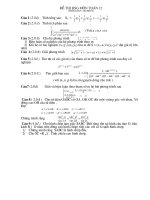 Đề thi và đáp án chi tiết học sinh giỏi môn toán lớp 12