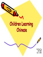 Children learning chinese