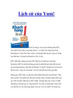 Lịch sử của Yum! pdf