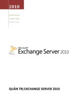 QUẢN TRỊ EXCHANGE SERVER 2010 ppt