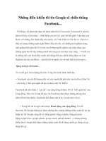 Những điều khiến tôi tin Google sẽ chiến thắng Facebook... potx