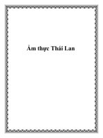 Ẩm thực Thái Lan pptx