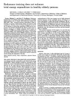 Endurance training does not enhance total energy expenditure in healthy elderly persons pot