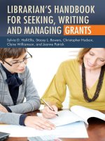 LIBRARIAN’S HANDBOOK FOR SEEKING, WRITING, AND MANAGING GRANTS ppt