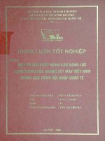 Một số giải pháp nâng cao năng lực cạnh tranh của ngành dệt may Việt Nam trong quá trình hội nhập quốc tế