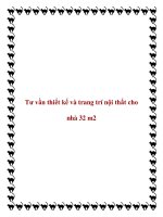 Tư vần thiết kế và trang trí nội thất cho nhà 32 m2 doc