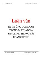 Đề tài: ỨNG DỤNG GUI TRONG MATLAB VÀ SIMULINK TRONG BÀI TOÁN CỤ THỂ doc