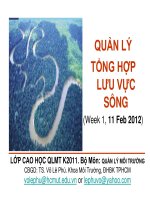 QUẢN LÝ TỔNG HỢP LƯU VỰC SÔNG pptx