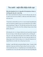 Nu cười - một dấu hiệu tích cực pot