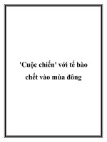 ''''Cuộc chiến'''' với tế bào chết vào mùa đông doc