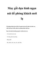 May gối dựa hình ngọn núi để phòng khách mới lạ pptx