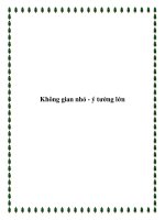 Không gian nhỏ - ý tưởng lớn pptx