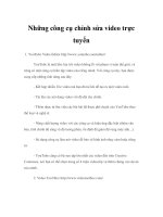 Những công cụ chỉnh sửa video trực tuyến potx