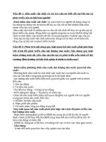 Vấn đề 1: Sản xuất vật chất và vai trò của nó đối với sự tồn tại và phát triển của xã hội loài người. potx