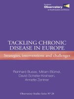 TACKLING CHRONIC DISEASE IN EUROPE: Strategies, interventions and challenges pot