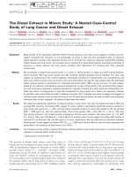 The Diesel Exhaust in Miners Study: A Nested Case–Control Study of Lung Cancer and Diesel Exhaust pptx
