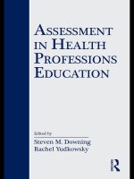 Assessment in Health Professions Education pot