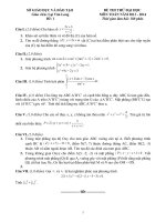 4 ĐỀ THI THỬ ĐẠI HỌC MÔN TOAN NĂM 2014