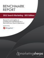 2012 Search Marketing - SEO Edition - Research and Insights on Creating and Capitalizing on a Rich End-User Search Experience potx