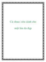 Cà chua: cứu cánh cho một làn da đẹp potx