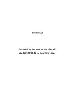 Đề tài: Quy hoạch đo đạc cấp phục vụ công tác cấp GCNQSD đất tại tỉnh Tiền Giang pot