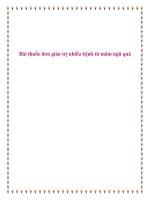 Bài thuốc đơn giản trị nhiều bệnh từ mâm ngũ quả. pot